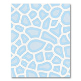 Light Blue Abstract Geometric Area Rug