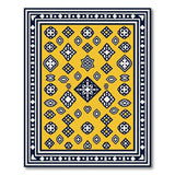 Yellow Heritage Tribal Geometric Area Rug