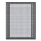Black and White Geometric Modern Black White Dotted Grid Area Rug