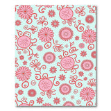 Whimsical Pink Daisy Sunflower Area Rug