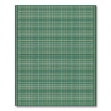 Green Checkered Geometric Area Rug