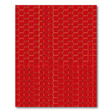 Geometric Modern Bold Red Hexagon Geometric Area Rug