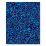 Abstract Area Blue and Teal Navy Swirl Abstract Area Rug