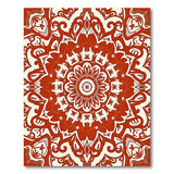 Traditional Persian Red Mandala Persian Area Rug