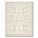 Woven Beige and Neutral Beige Heritage Tribal Woven Area Rug