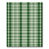 Green White Gingham Plaid Area Rug
