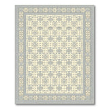 Beige Traditional Persian Rug with Grey Geometric Motifs