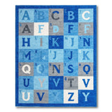 Blue Alphabet ABC Kids Learning Rug