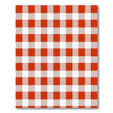 Red White Gingham Checkered Farmhouse Area Rug