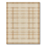Beige Tan Grid Plaid Area Rug