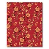 Floral Vintage Vintage Red Rose Floral Area Rug