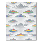 Geometric Modern Rainbow Mountain Geometric Area Rug