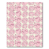 Whimsical Pink Abstract Blob Area Rug