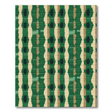 Green Geometric Modern Area Rug