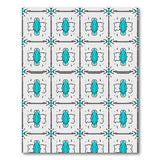 Geometric Modern Teal Geometric Modern Area Rug