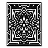 Bold Black and White Bold Black White Geometric Modern Area Rug