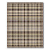 Brown and Tan Brown Plaid Woven Area Rug