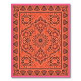 Vibrant Traditional Persian Vibrant Orange Persian Medallion Area Rug