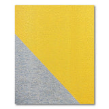 Yellow Grey Diagonal Split Boucle Area Rug