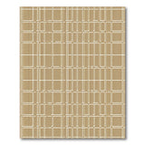 Modern Beige Trellis Grid Area Rug