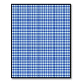 Classic Blue White Gingham Check Area Rug