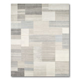 Geometric Modern Grey Geometric Patchwork Area Rug
