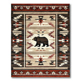 Southwestern Bear Tribal Area Rug