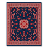Traditional Persian Navy Blue Traditional Persian Floral Area Rug