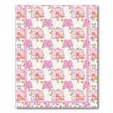 Pink Whimsical Pink Floral Area Rug
