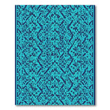 Geometric Modern Teal Trellis Geometric Area Rug