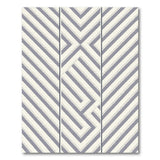 Grey Diagonal Geometric Area Rug