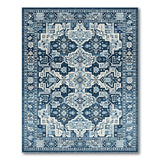 Blue and Teal Navy Blue Persian Area Rug
