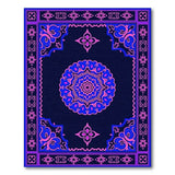 Purple Blue Mandala Traditional Persian Area Rug