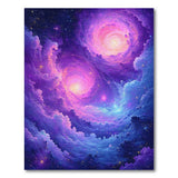 Multi-color and Patterns Cosmic Nebula Vortex Area Rug