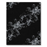 Ethereal Smoke Swirls Black White Area Rug