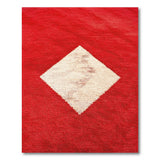 Bold Red Southwestern Diamond Area Rug