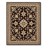 Ornate Gold Medallion Traditional Persian Rug