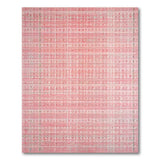 Faded Pink Dotted Grid Area Rug