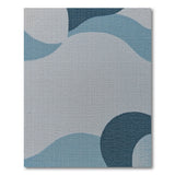 Blue Wave Abstract Textured Area Rug