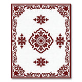 Traditional Persian Red Ornate Red Medallion Persian Area Rug