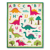 Dinosaur ABC Alphabet Kids Area Rug