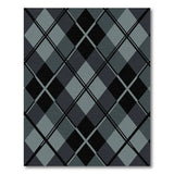Modern Grey Diamond Plaid Area Rug