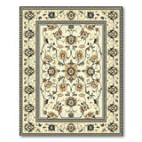 Traditional Persian Cream Persian Floral Medallion Area Rug