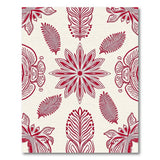 Red Red Floral Vintage Area Rug
