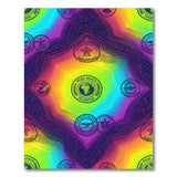 Pride Rainbow Geometric Area Rug