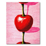 Stacked Cherries Fruit Pattern Area Rug