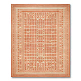 Geometric Modern Bold Orange Geometric Grid Area Rug