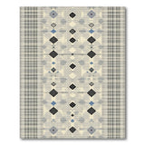 Beige Geometric Tribal Diamond Area Rug