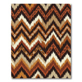 Southwestern Zigzag Brown Tan Area Rug