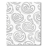 Abstract Area Abstract Grey Swirl Area Rug